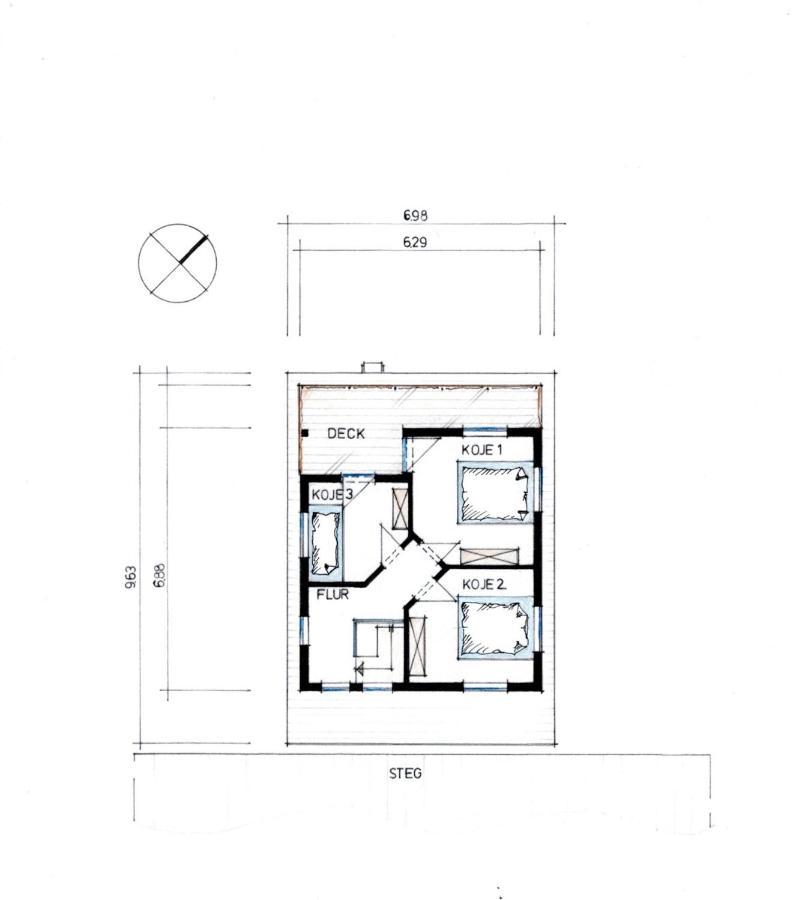 4 Sterne Dtv Floating House Hotel Kroslin Exterior photo